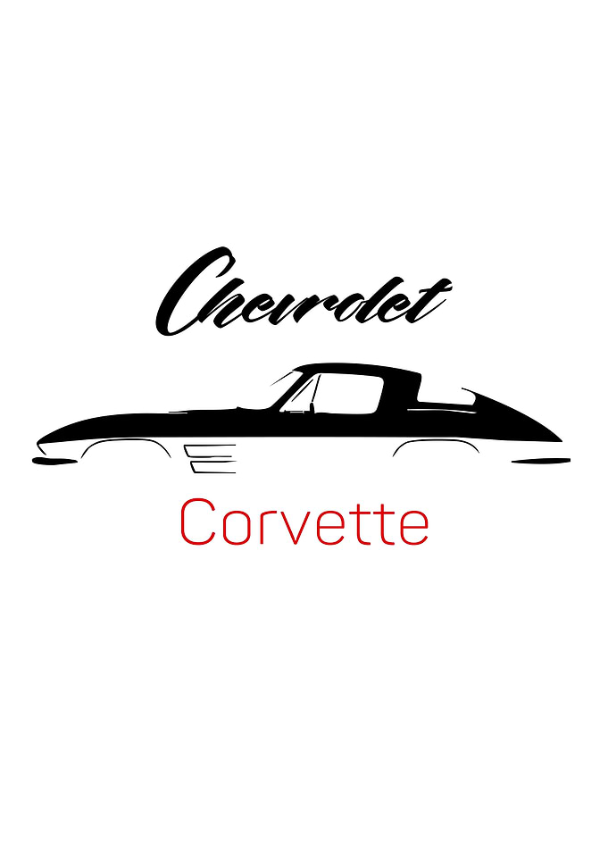Chevrolet Corvette Minimalist Car Poster