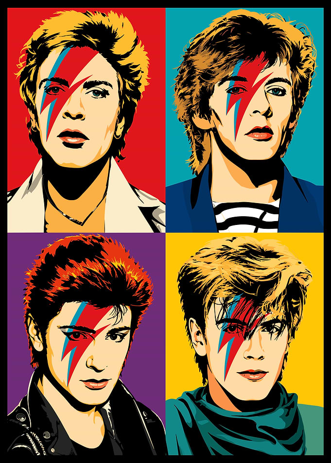 Duran Duran Pop Art Portrait Grid