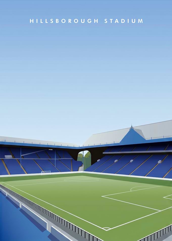 Hillsborough Stadium Minimalist Poster