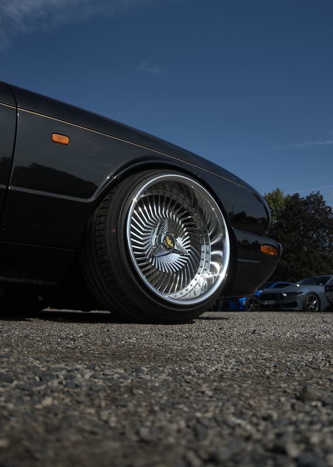 Custom Chrome Wheel on Jaguar XJ executive