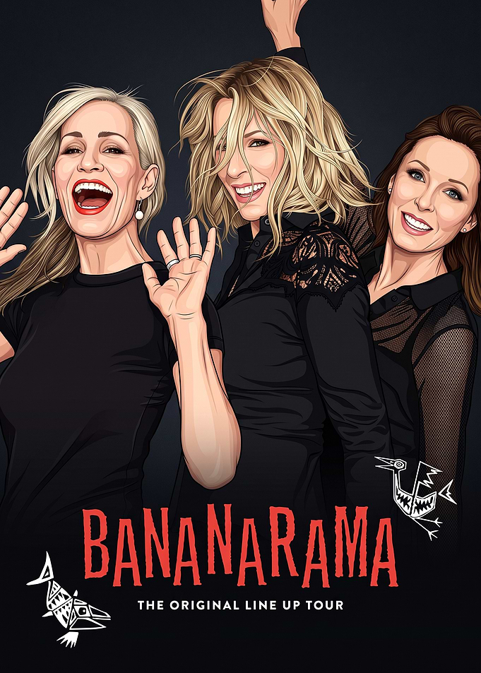 Bananarama Vector Art Poster