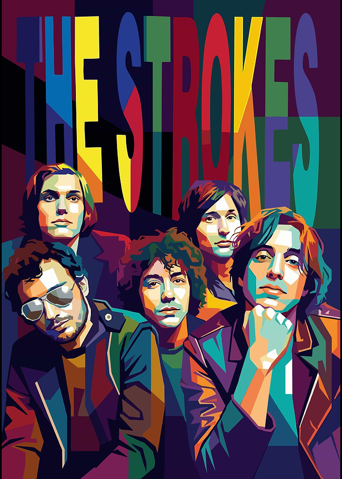 The Strokes Pop Art Poster
