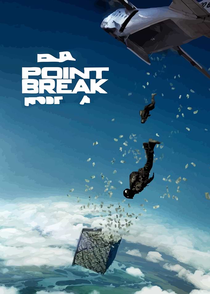 Point Break Skydiving Heist Poster