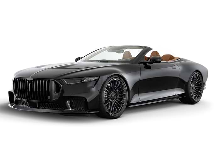 Black Luxury Convertible Sports Car