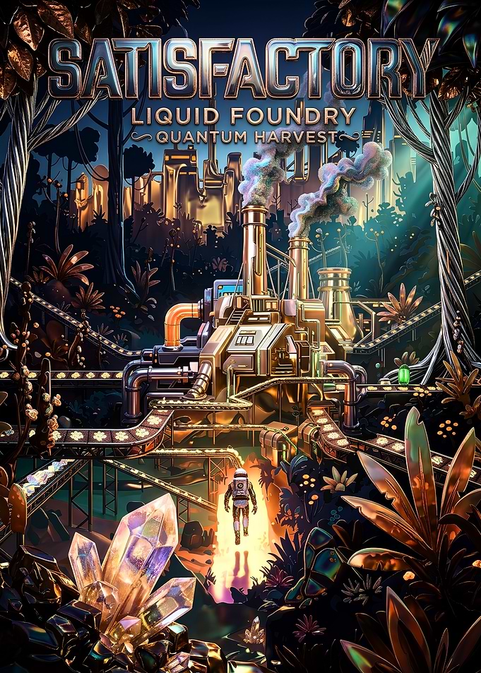 Satisfactory Liquid Foundry Quantum Harvest Poster