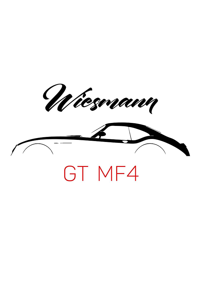 Wiesmann GT MF4 Minimalist Car Poster