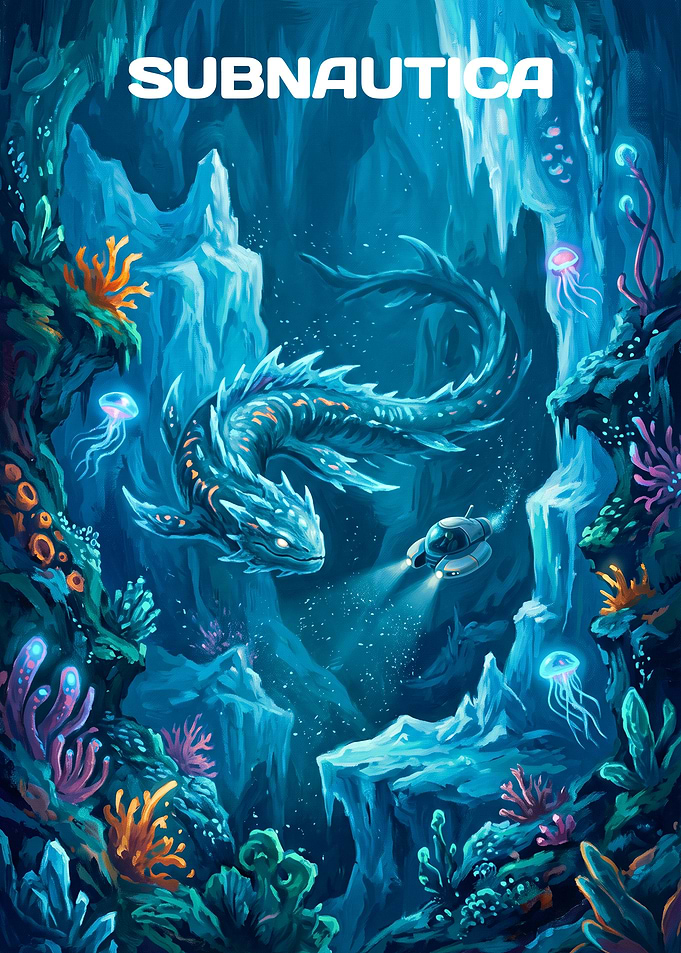Subnautica Underwater Exploration Poster