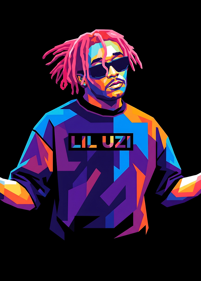 Lil Uzi Vert Pop Art Portrait