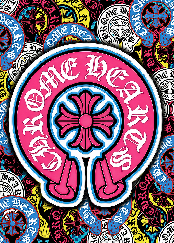 Chrome Hearts Logo Pattern Wallpaper