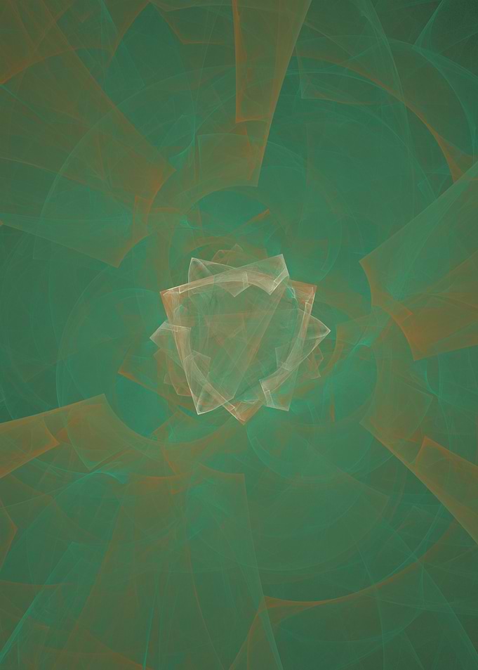 Crown - Verdigris and Copper Fractal Symmetry