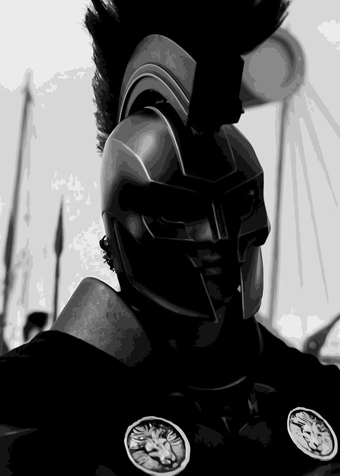 Warrior Movie in Black and White