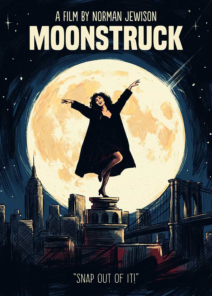 Moonstruck Movie Romantic Comedy Vintage Art