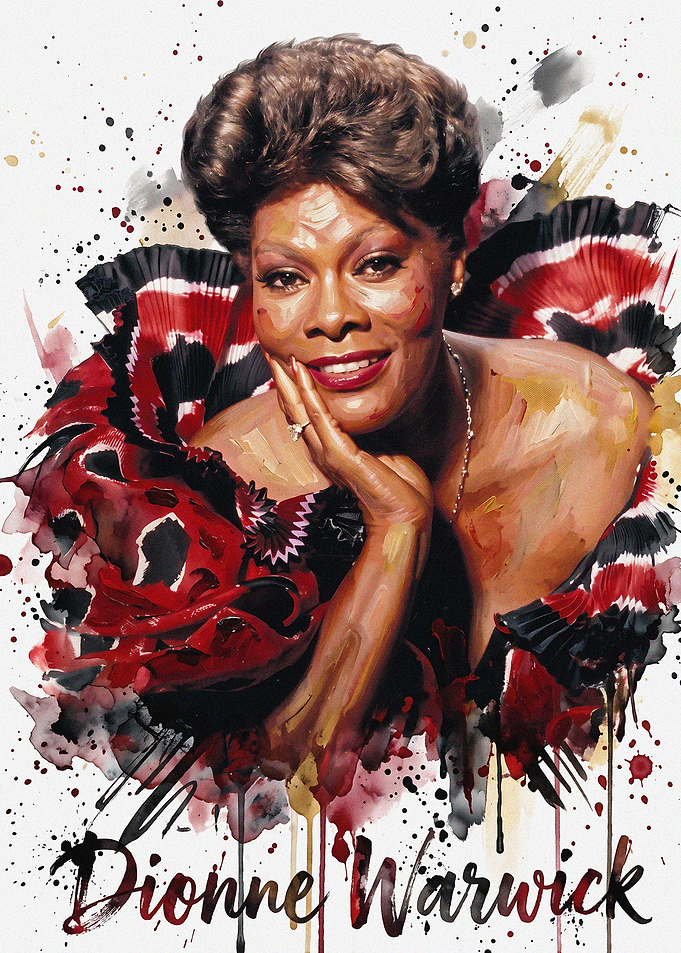 Dionne Warwick Artistic Portrait