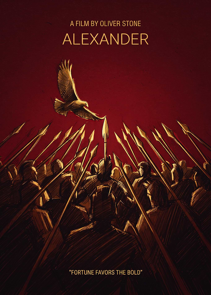 Alexander Movie Historical Epic Retro Poster