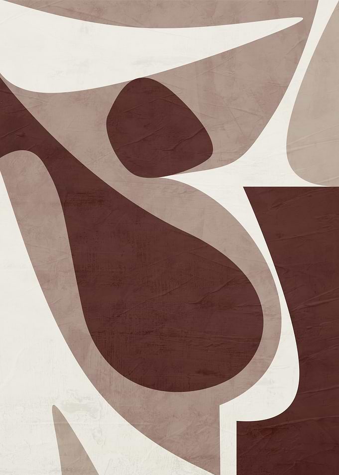 Abstract Earth Tone Geometric Shapes