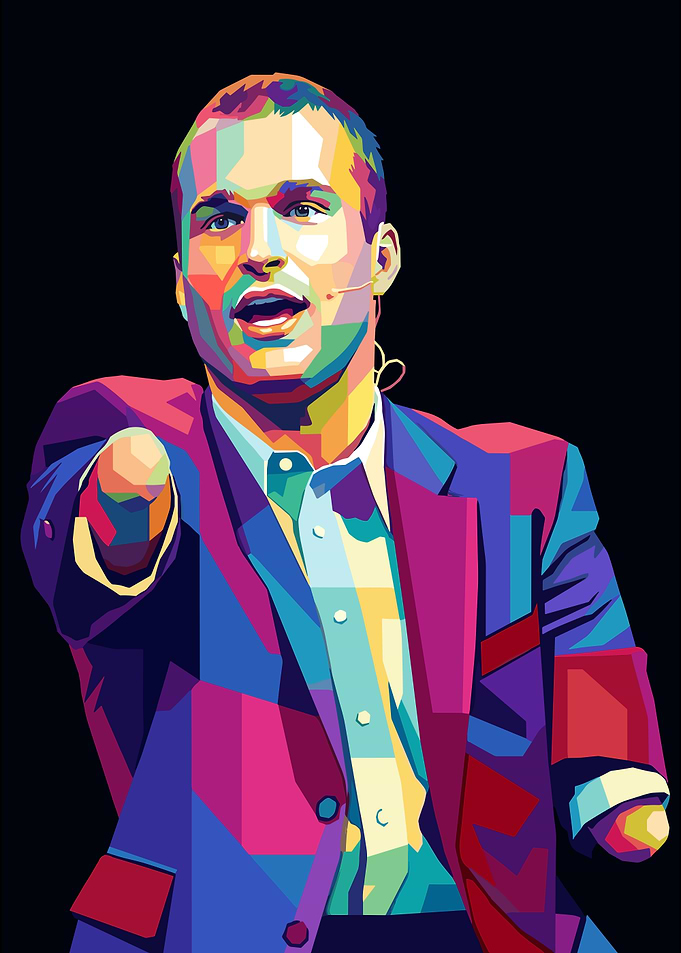 Nick Vujicic Pop Art Portrait