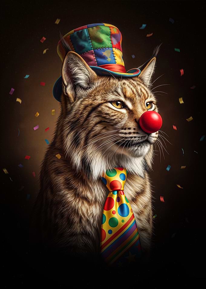 Lynx Clown Portrait