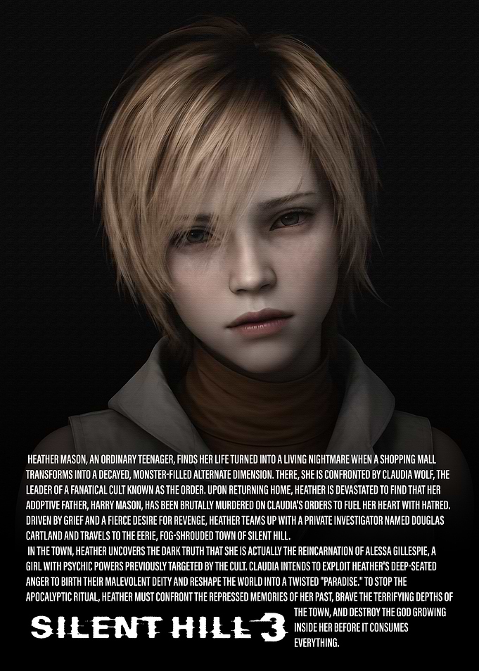 Silent Hill 3 Heather Mason Poster