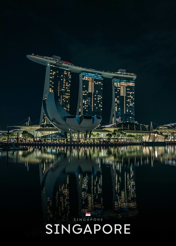 Marina Bay Sands Singapore Night View