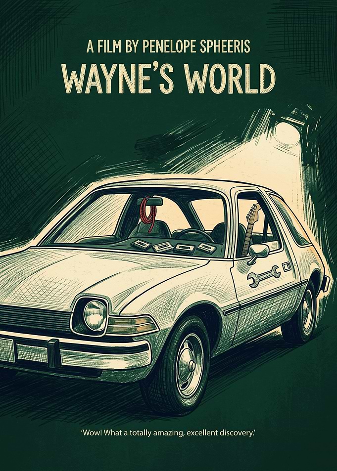 Waynes World Movie Comedy Cult Classic Art
