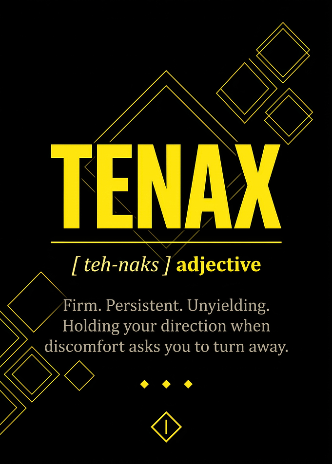 Tenax Inspirational Definition Poster