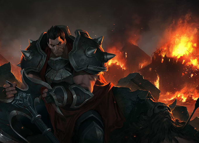 League of Legends - Darius on the Burning Field