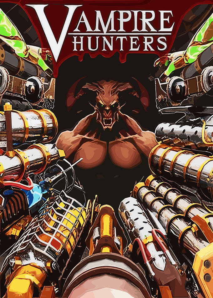 Vampire Hunters First-Person Shooter Poster