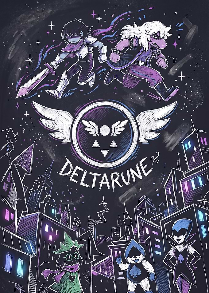 Deltarune Game Poster Art
