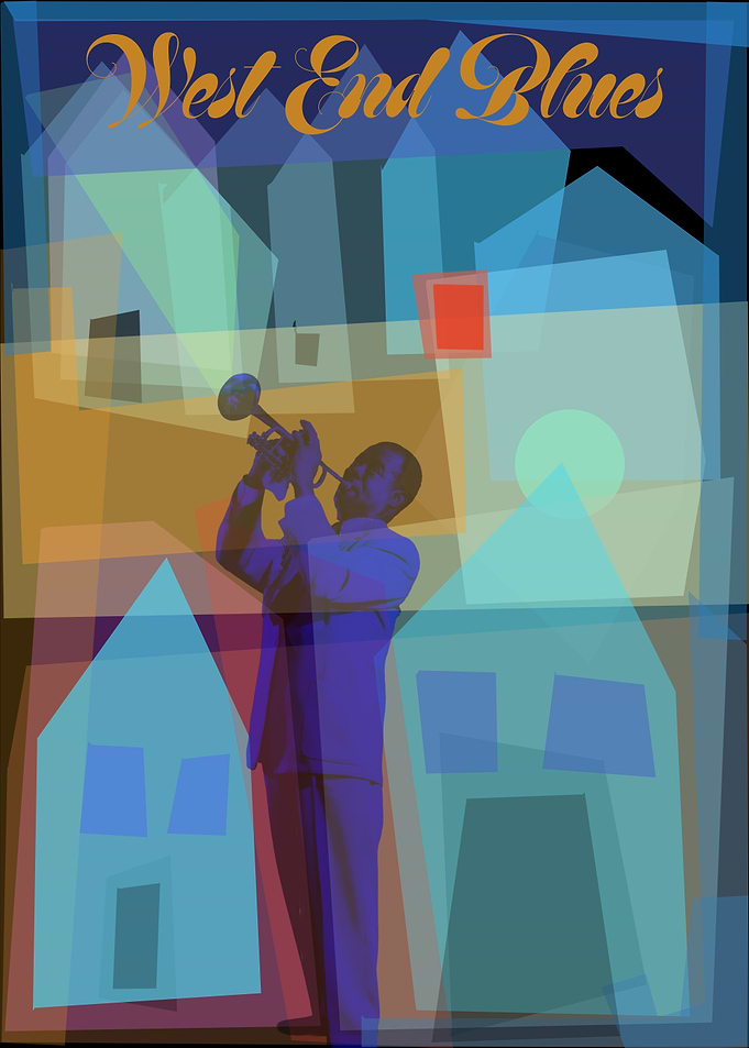 West End Blues Jazz Poster