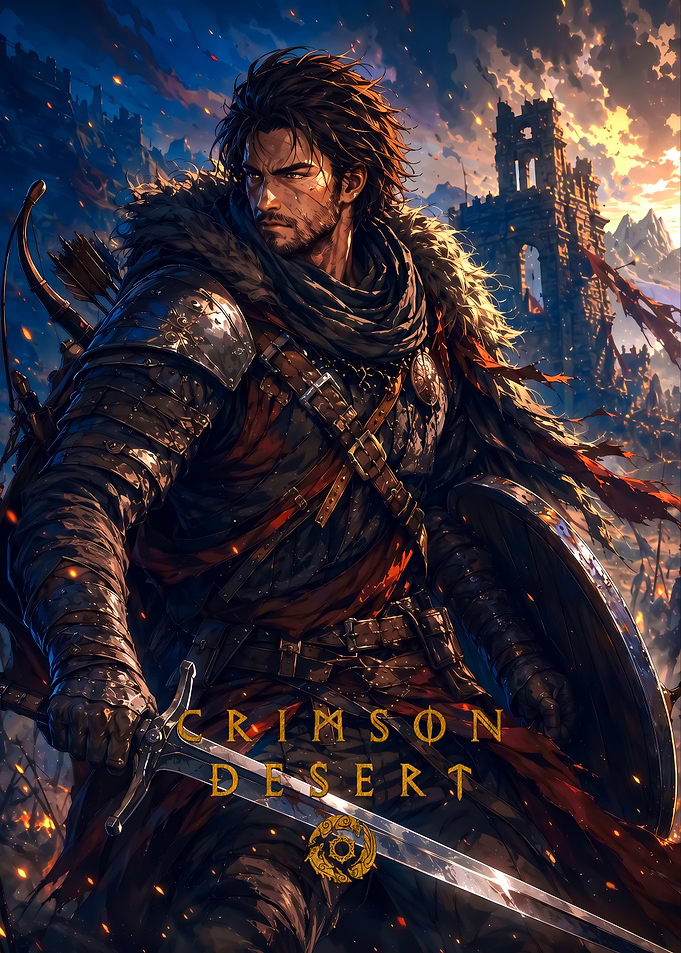Crimson Desert Warrior Poster