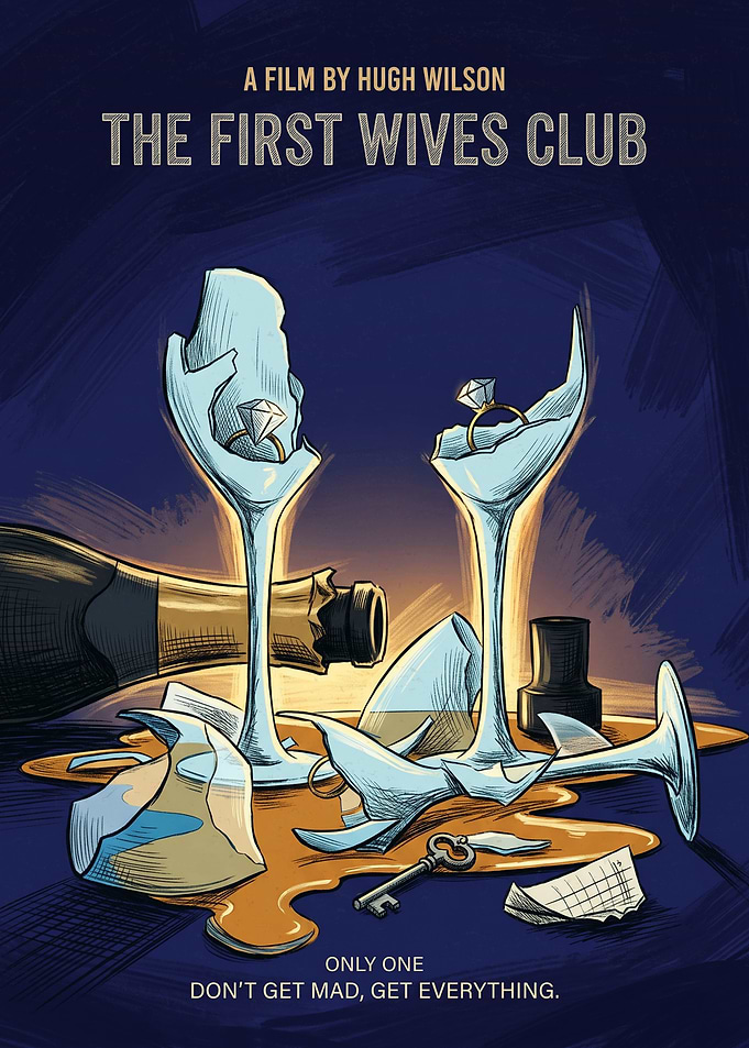 The First Wives Club Movie Comedy Retro Art