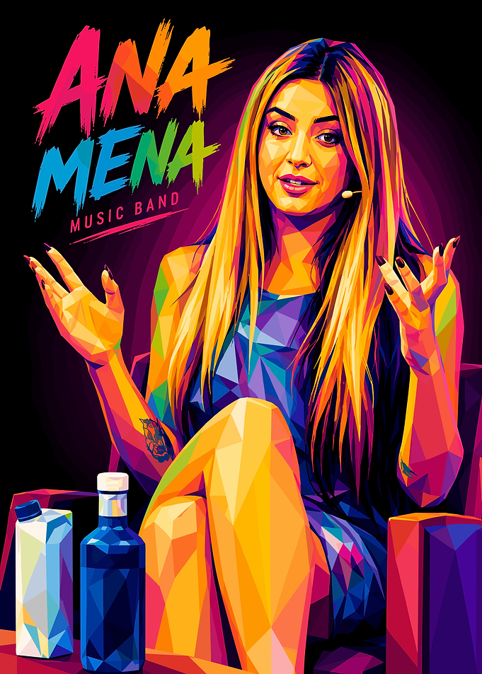 Ana Mena Pop Art Portrait