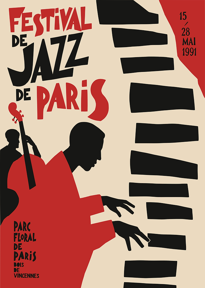 1991 Paris Jazz Festival Poster