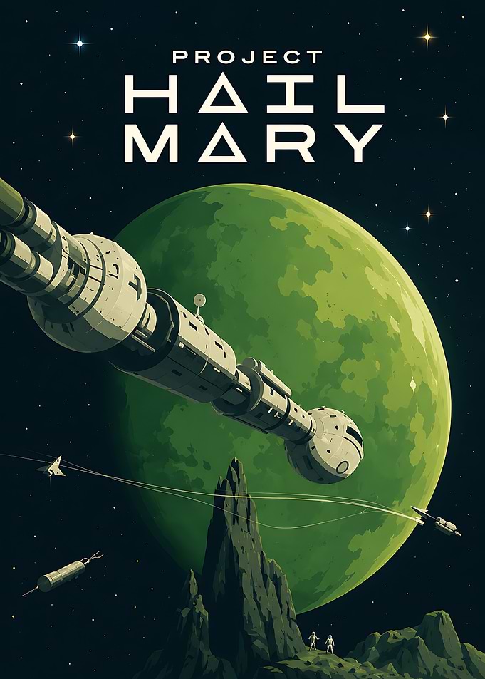 Project Hail Mary Space Poster