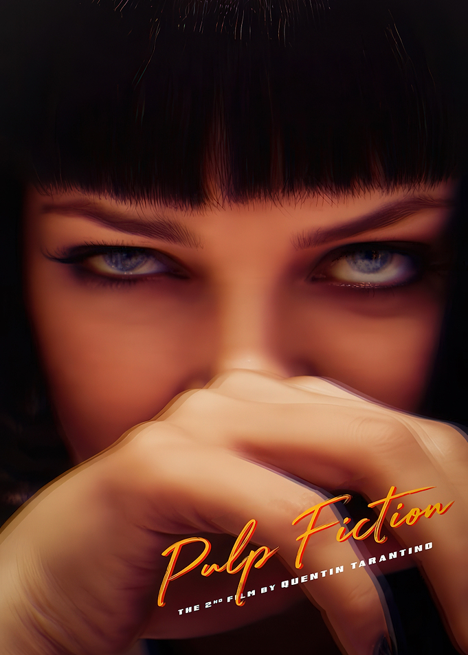 Mia Wallace Pulp Fiction Poster