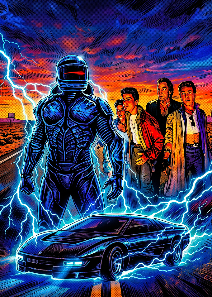 The Wraith Retro Sci-Fi Poster