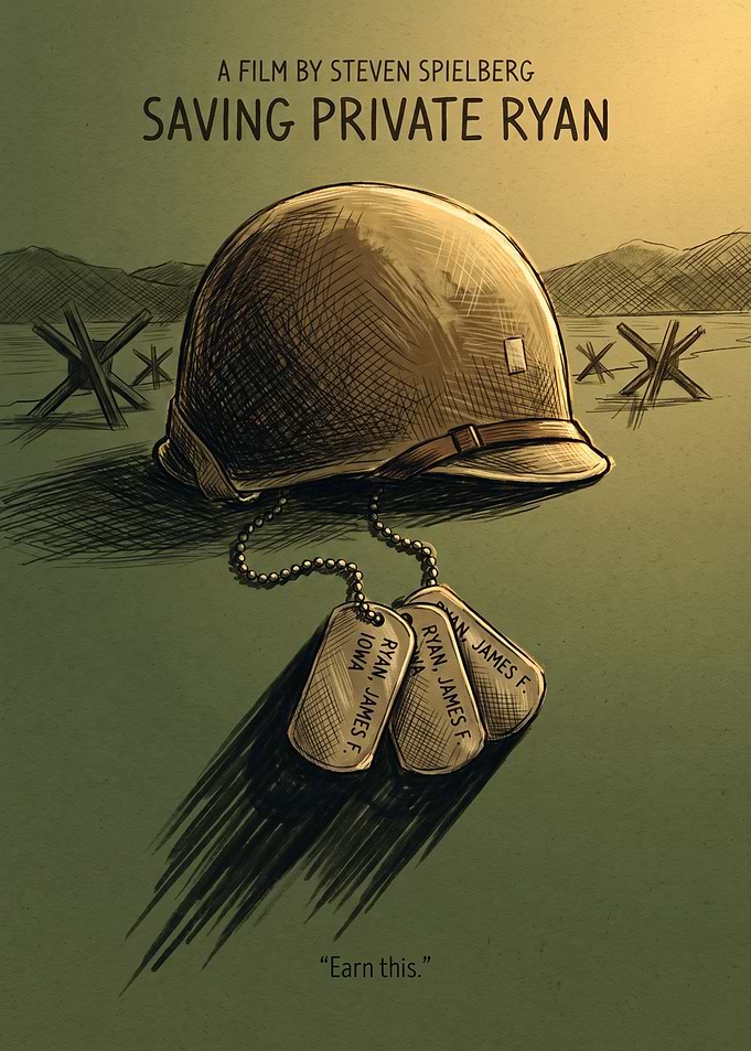 Saving Private Ryan Movie War Drama Vintage