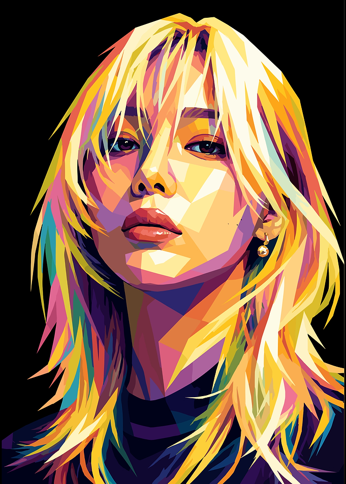 Yu ji-min Pop Art Portrait