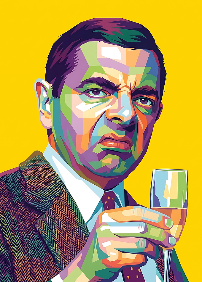 Mr. Bean Pop Art Portrait