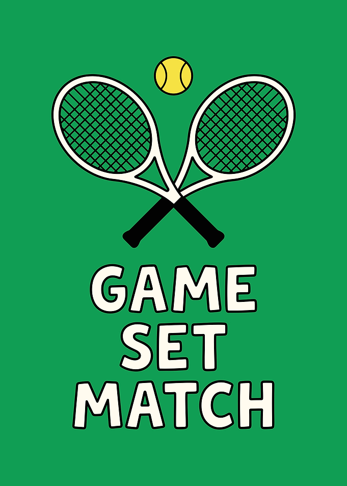 Game Set Match Tennis Poster
