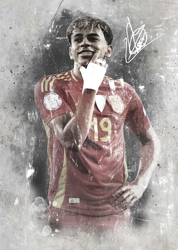 Lamine Yamal Spain Soccer Poster