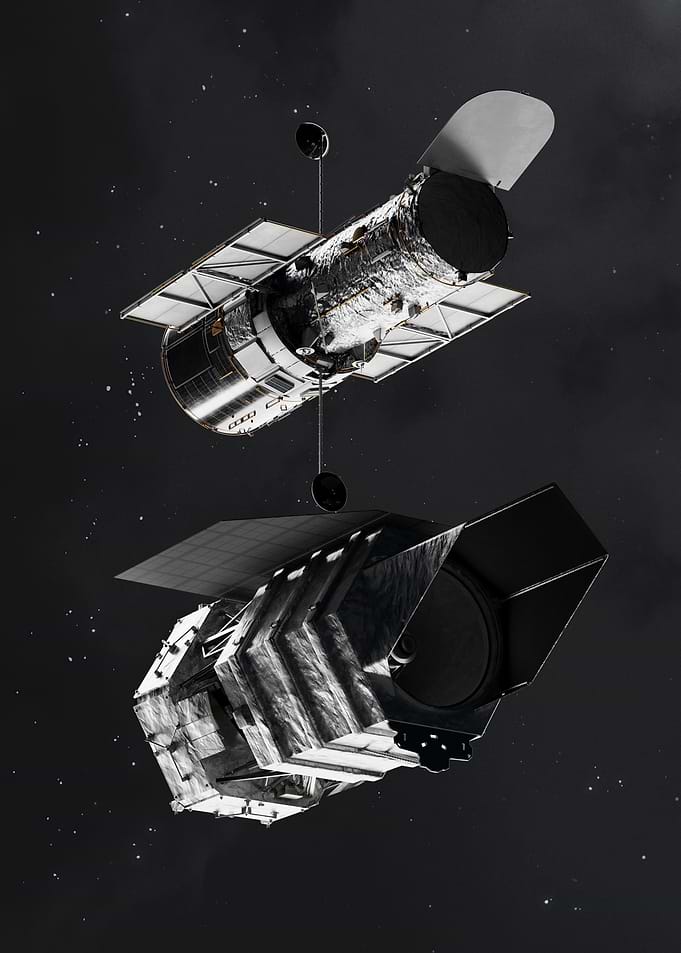Hubble and Roman Space Telescopes