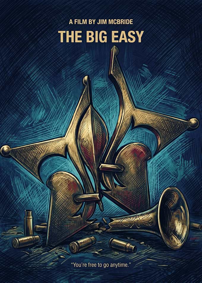 The Big Easy Movie Crime Mystery Vintage Art