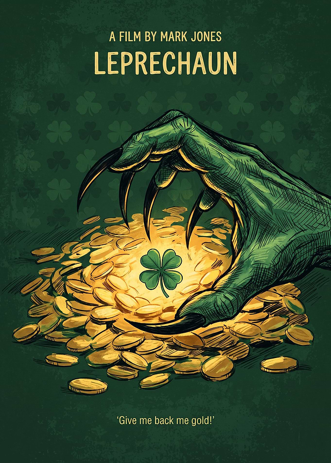 Leprechaun Movie Horror Comedy Minimalist Art