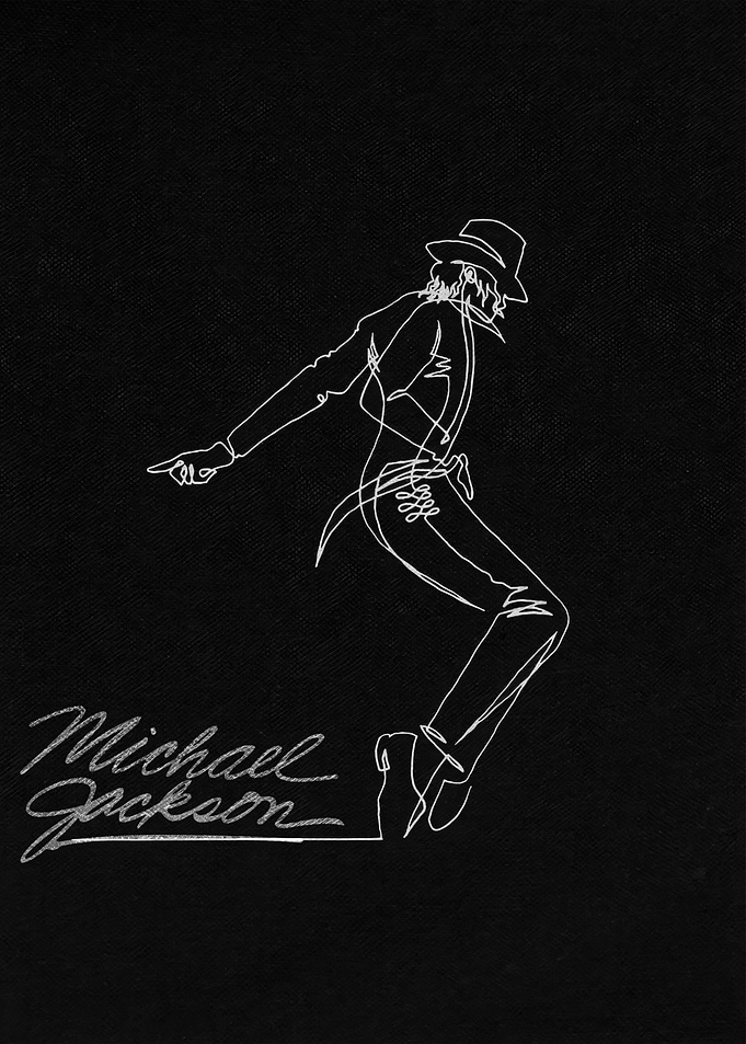 Michael Jackson One-Line Art