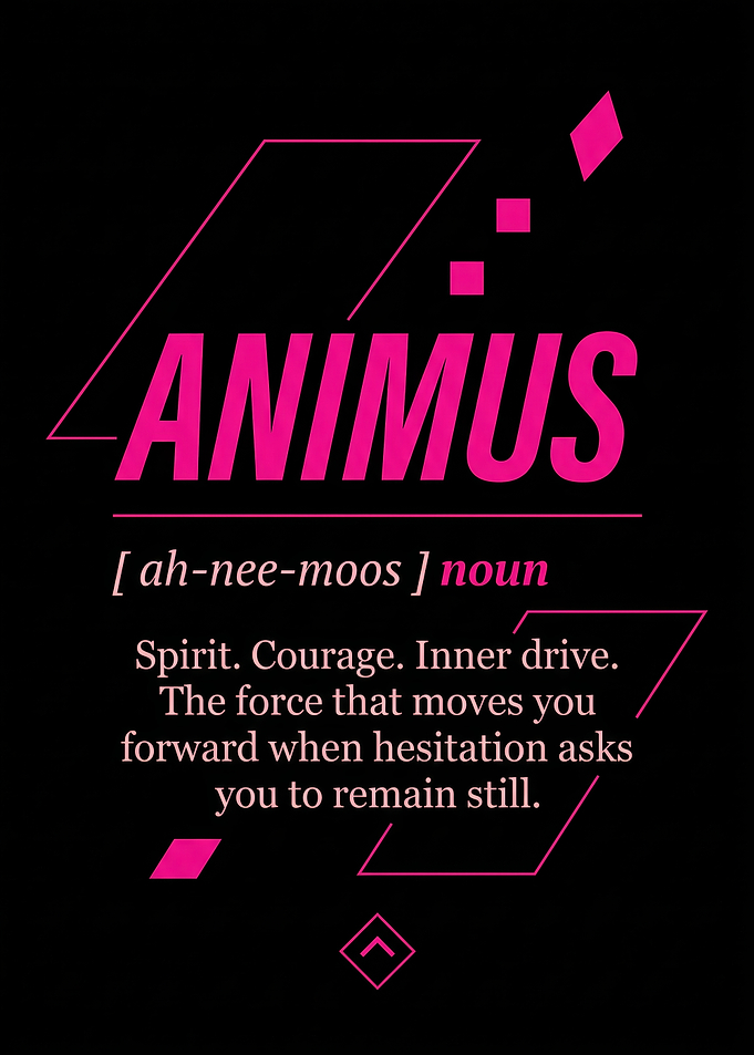 Animus Definition Inspirational Poster