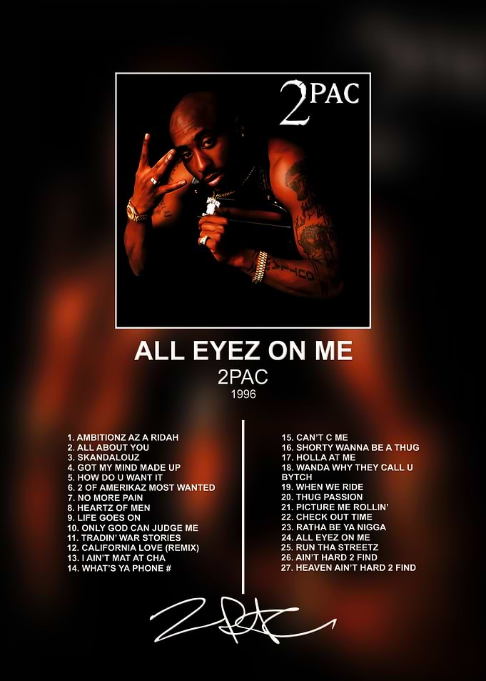 2Pac All Eyez On Me Poster