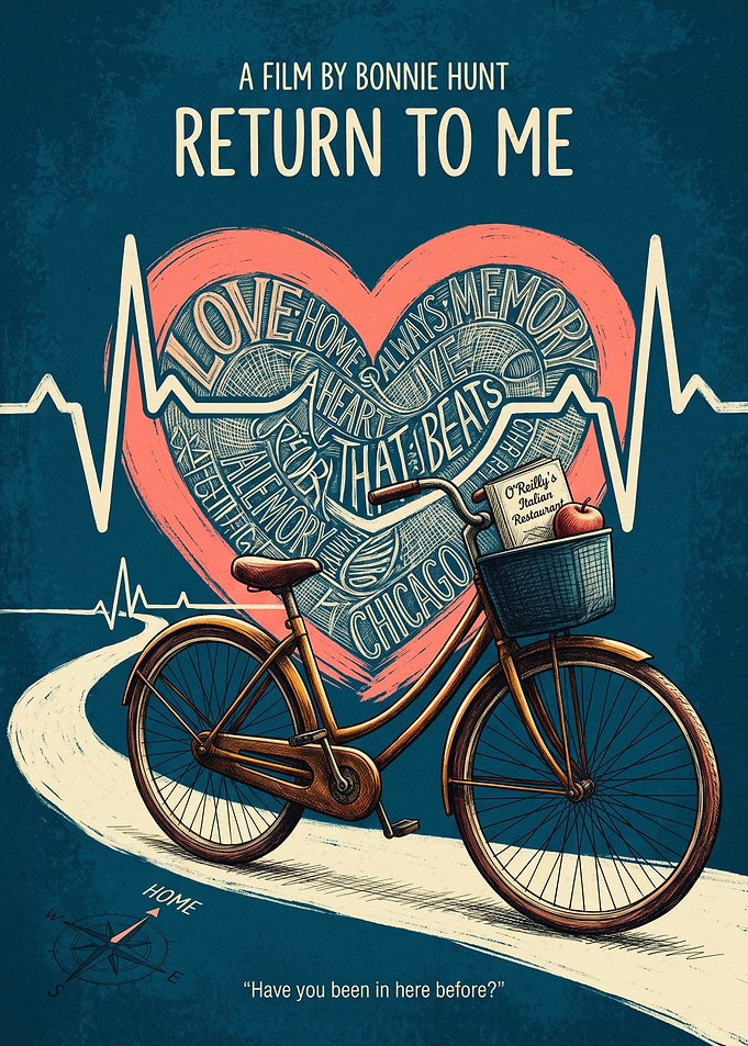 Return To Me Movie Romantic Drama Retro Print