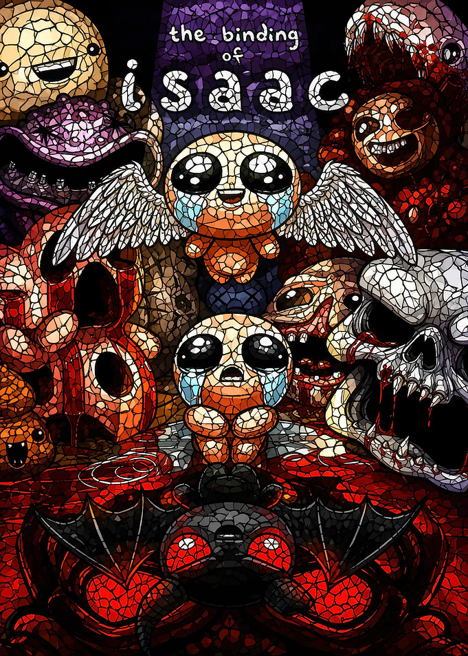 The Binding of Isaac Stained Glass