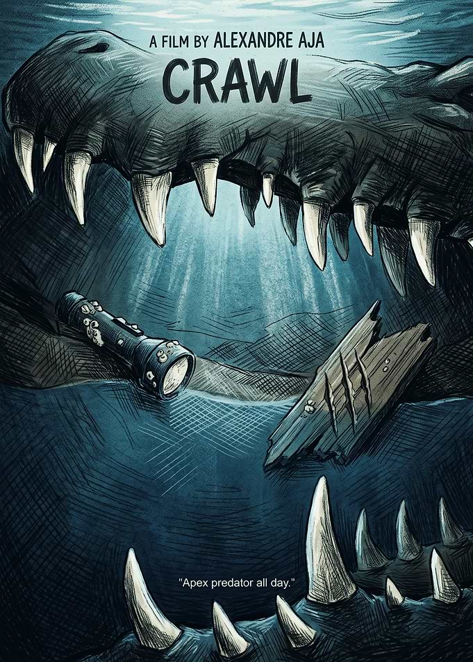 Crawl Movie Horror Thriller Minimalist Wall Art